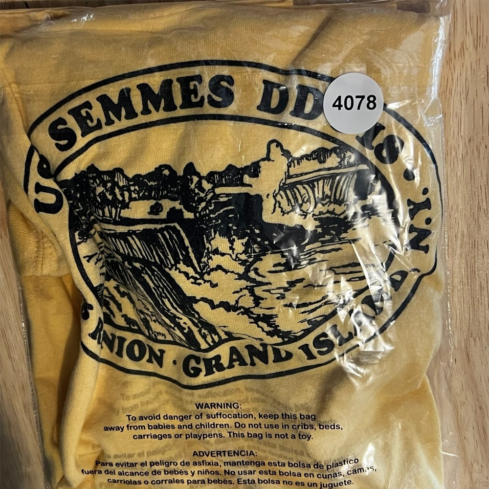 Vintage Y2k USS Semmes DDG18 Reunion 2006‎ Adult Large Yellow Soft Gildan Tab - Picture 15 of 15
